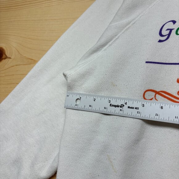 Vintage Nursing Sweatshirt Womens XL White Crewneck Nurse Nurses 90s - Picture 6 of 12